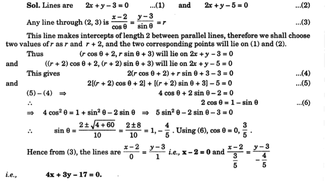 Find The Equation Of The Line Passing Through The Point 23