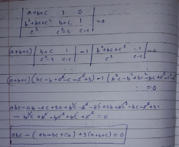 If The Points A 3 A 1 A 2 3 A 1 B 3 B 1 B 2 3 B 1 And C 3 C 1 C 2 3 C 1 Are Collinear For Three Distinct Values A B C And A B C Are Not Equal To 1 Then Find The Value Of Abc Ab Ca 3 A B C